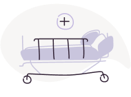 recovery bed icon